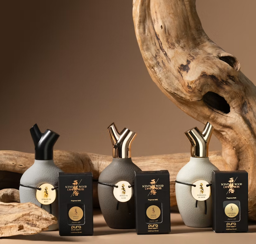 Scents Of Wood fragrance collection showcase