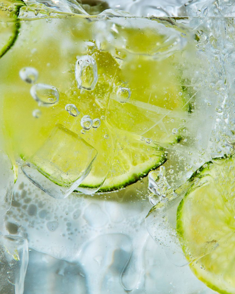 Top notes visual: Gin,Lime,Peppermint