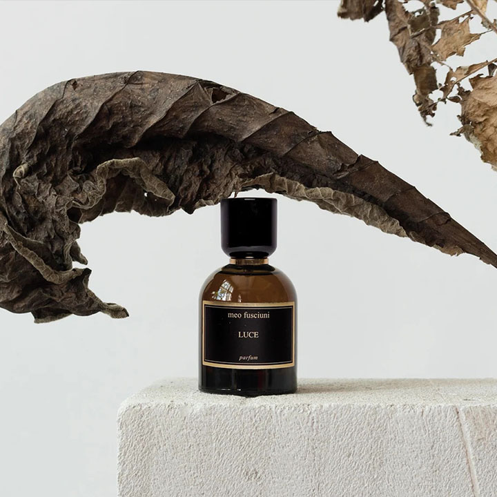 Meo Fusciuni brand heritage and signature fragrance showcase