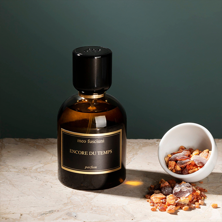 Meo Fusciuni brand heritage and signature fragrance showcase