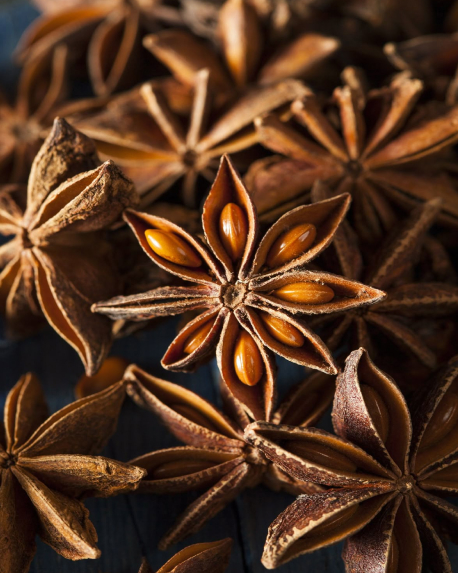 Top notes visual: Galbanum,Ginger,Star Anise