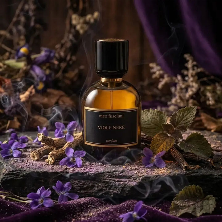 Meo Fusciuni brand heritage and signature fragrance showcase