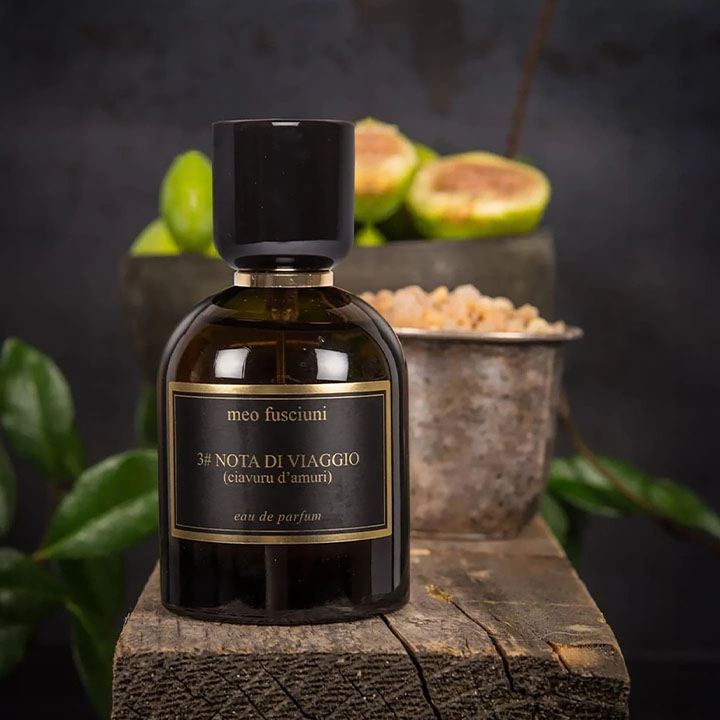 Meo Fusciuni brand heritage and signature fragrance showcase