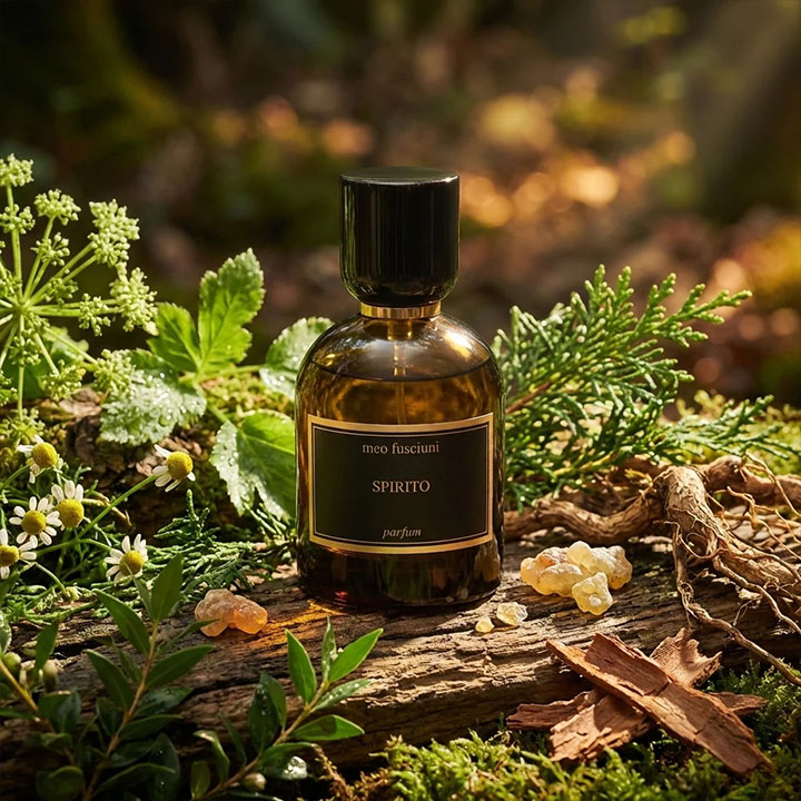 Meo Fusciuni brand heritage and signature fragrance showcase