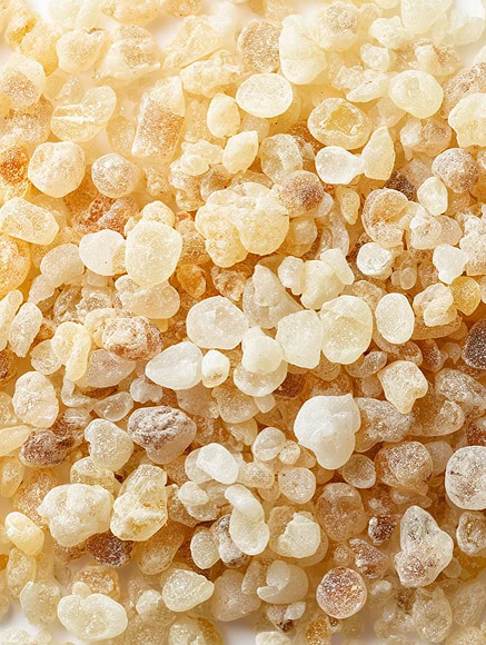 Base notes visual: Benzoin