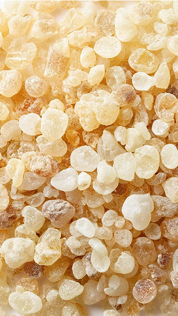Middle notes visual: Almond,Frankincense