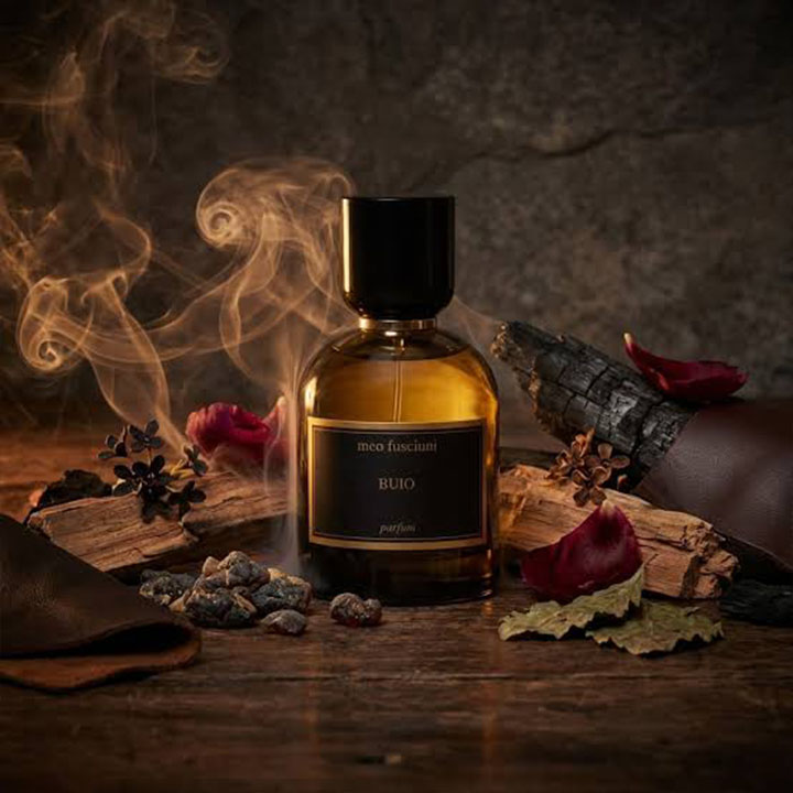 Meo Fusciuni brand heritage and signature fragrance showcase