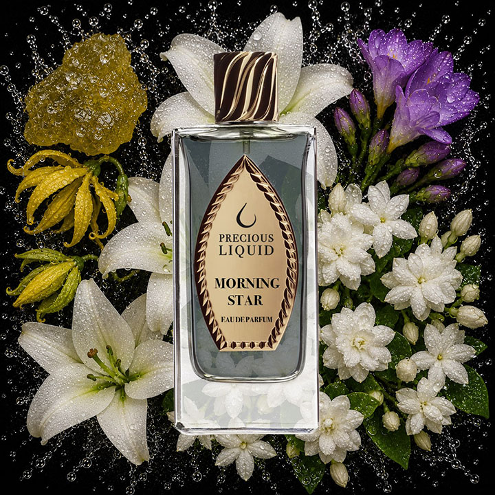 Precious Liquid brand heritage and signature fragrance showcase