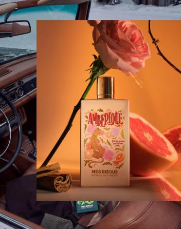 Mes Bisous fragrance collection promotional banner