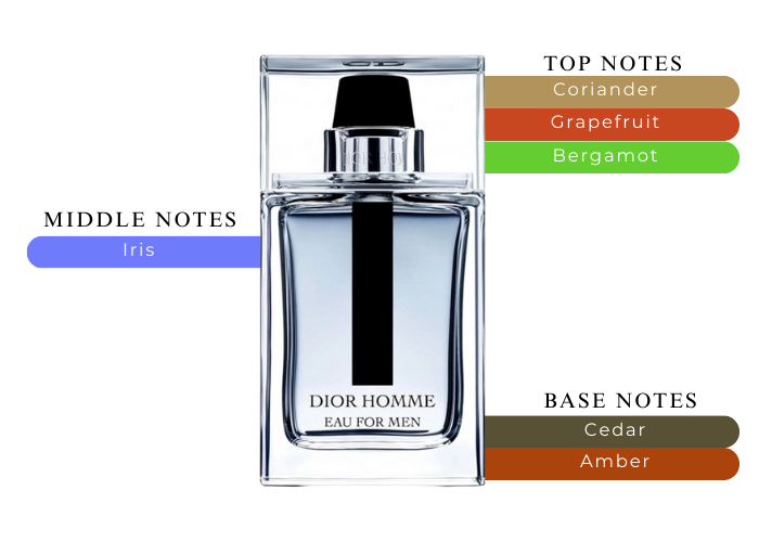 Dior Homme Eau for Men 香水 Dior Homme Eau for Men Eau De Toilette Spray 1.7 oz 50 ML No