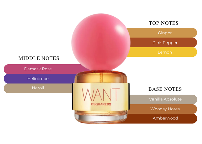 DSQUARED2 Want Pink Ginger for Women - Main Image