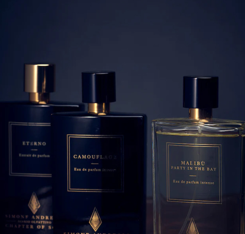 Simone Andreoli fragrance collection showcase