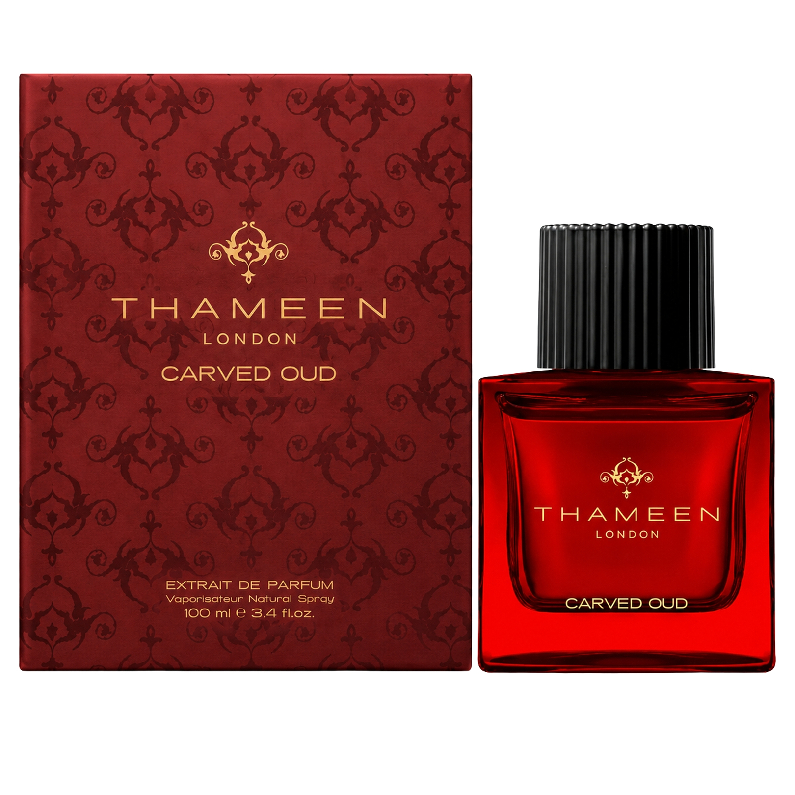 Red Carved Oud