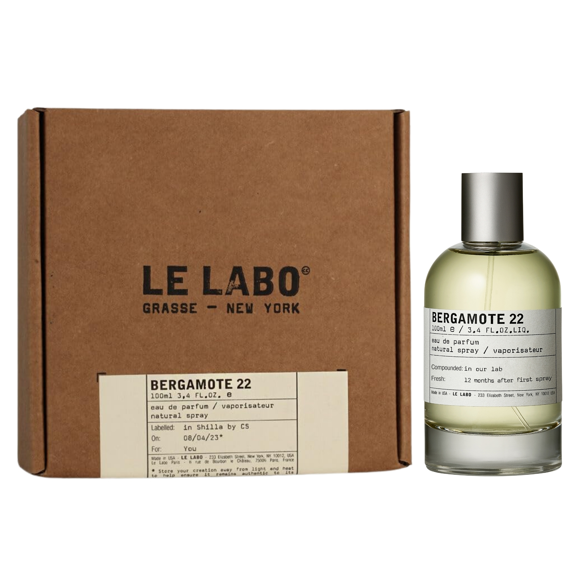 LE LABO BERGAMOTE 22 100ml オードパルファム Bergamote 22 Le Labo perfume - a fragrance for women and men