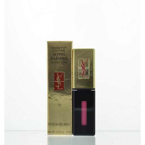Rouge Pur Couture Vernis A Levres Glossy Stain Rose Vinyl # 15  by Yves Saint Laurent