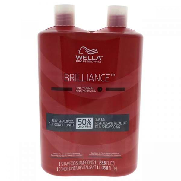 Wella Brilliance Shampoo & Conditioner For Fine To Normal Colored Hair Duo