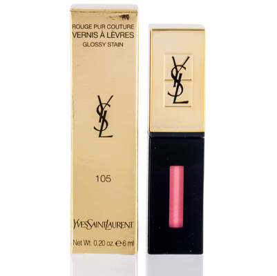 Yves Saint Laurent Rouge Pur Couture Vernis A Levres Rebel  Nudes Glossy Stain - # 105 Corail Hold U