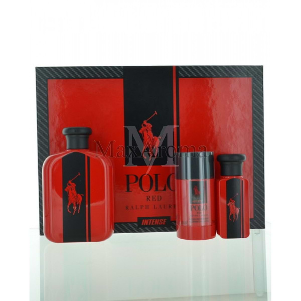 Ralph Lauren Polo Double Red Intense Cologne Set for Men